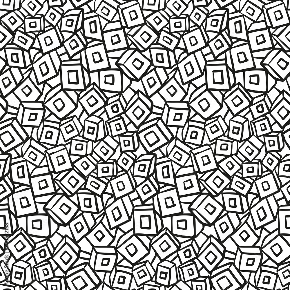 Abstract graphic pattern simple sketch vector