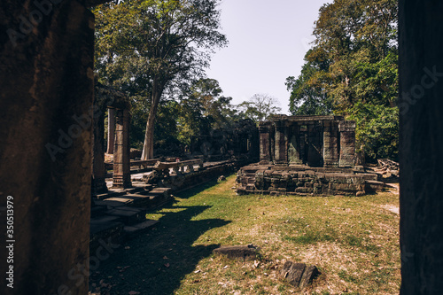 Cambodia. Angkor wat. Antiquity. Ancient architecture. Ancient building. Past. Ruin 