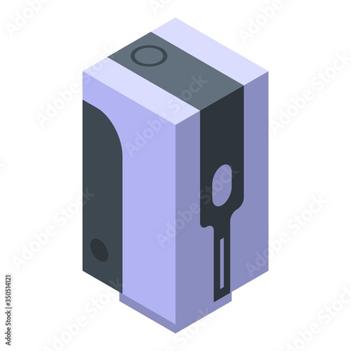 Wall soap dispenser icon. Isometric of wall soap dispenser vector icon for web design isolated on white background