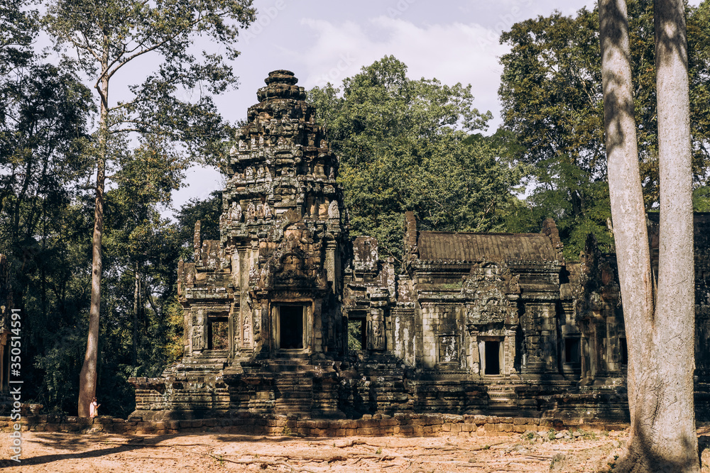 Cambodia. Angkor wat. Antiquity. Ancient architecture. Ancient building. Past. Ruin
