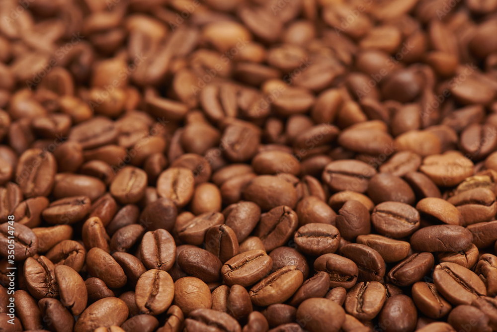 Obraz premium Coffee Beans background close up