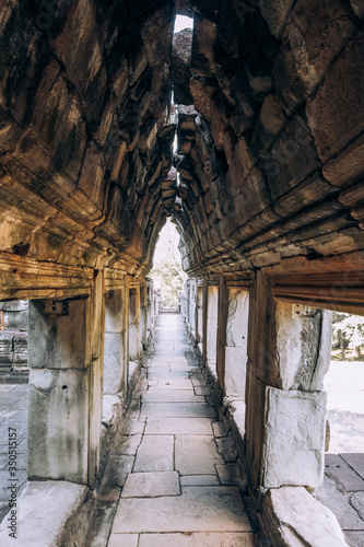 Cambodia. corridors of angkor wat. Ruins, Antiquity. Ancient architecture