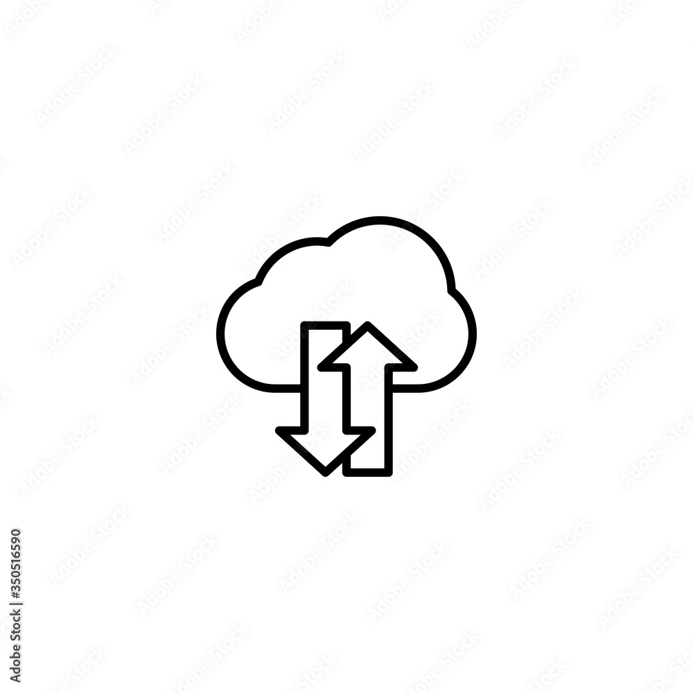 cloud technology icon vector illustration cloud technology icon vector illustration