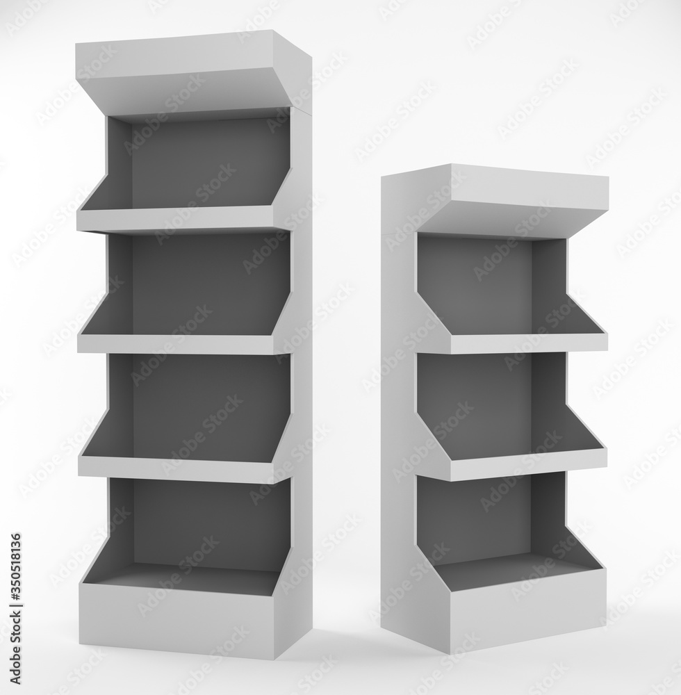 POS Product Display, Advertising Stand, Cosmetics Holder Mockup POS Product Display, Advertising Stand, Cosmetics Holder Mockup