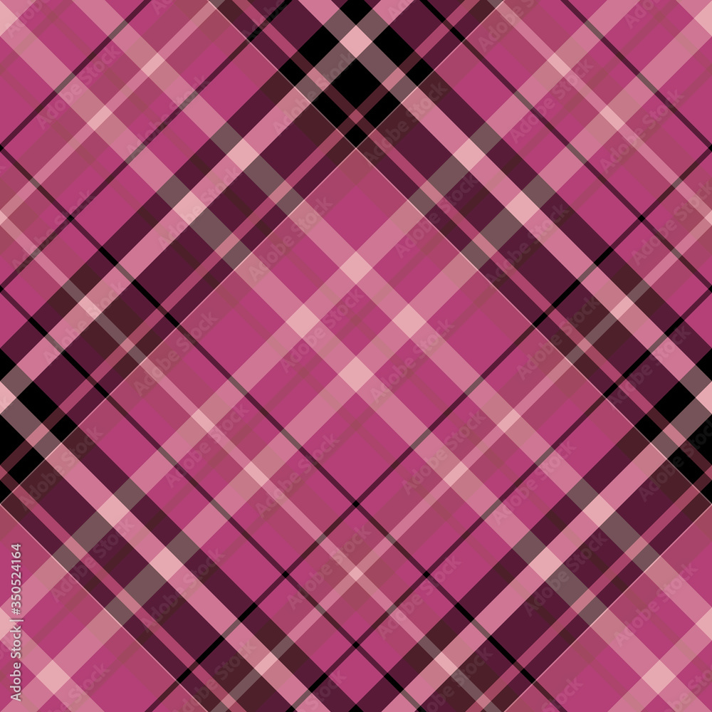 Seamless pattern in berry pink and black colors for plaid, fabric, textile, clothes, tablecloth and other things. Vector image. 2 Seamless pattern in berry pink and black colors for plaid, fabric, textile, clothes, tablecloth and other things. Vector image. 2