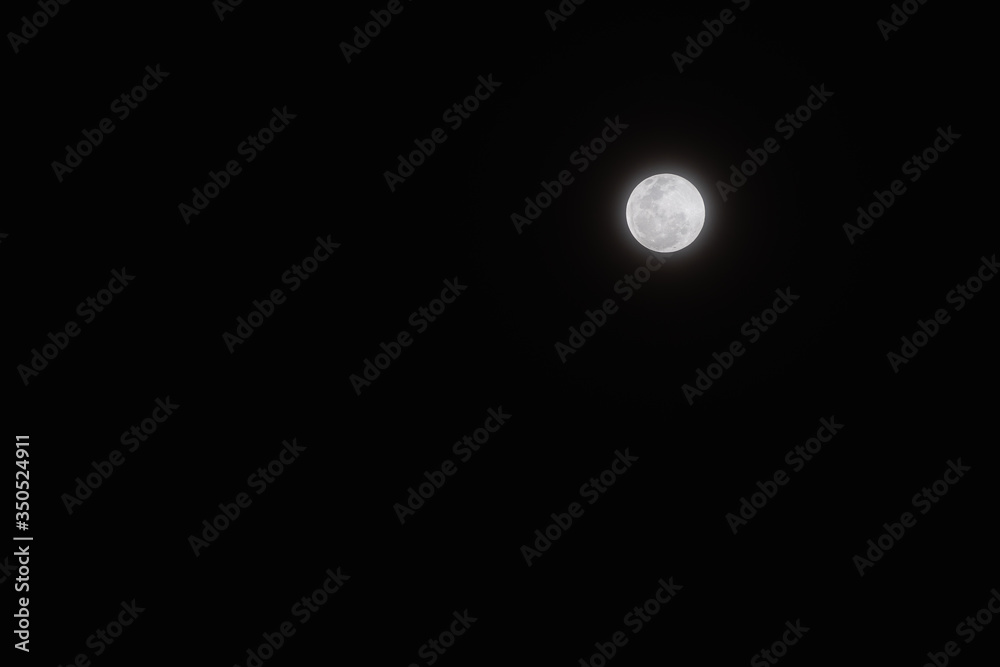 Fullmoon in dark sky Fullmoon in dark sky