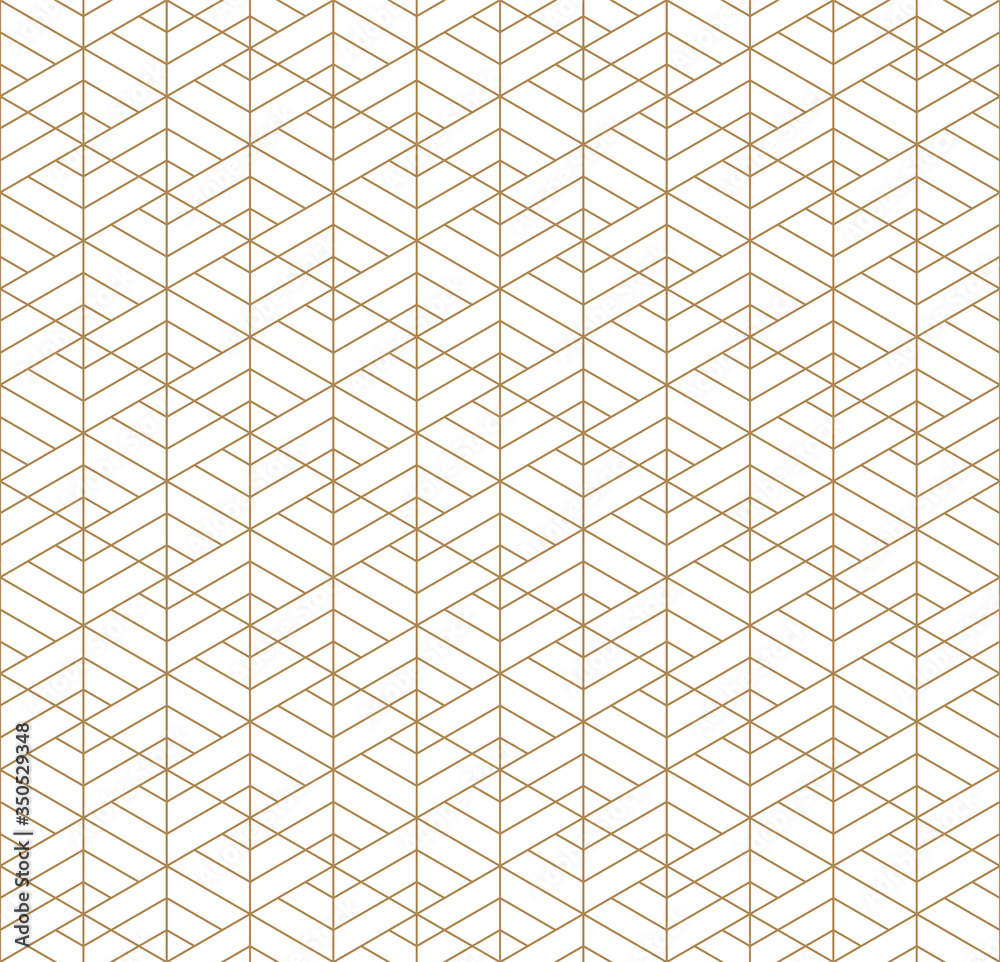 Seamless geometric pattern inspired by Japanese Kumiko ornament. Seamless geometric pattern inspired by Japanese Kumiko ornament.