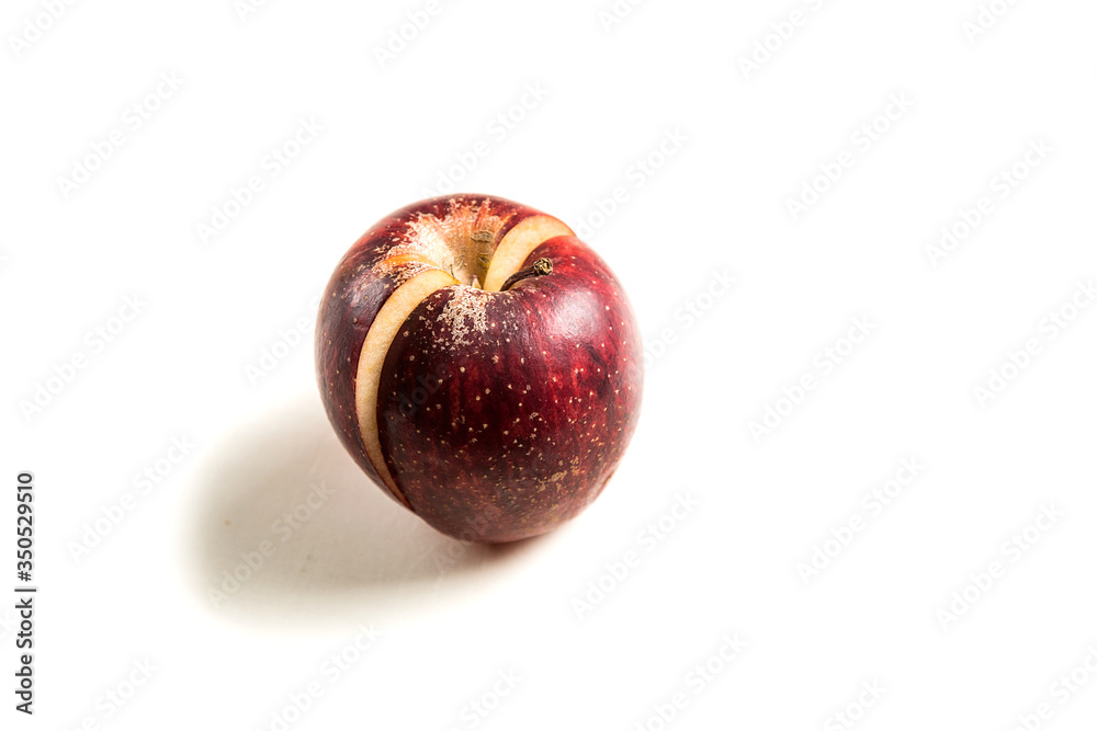 Ripe natural Apple. Juicy Apple isolated on white. Ripe natural Apple. Juicy Apple isolated on white.