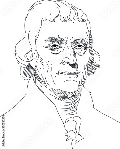 Thomas Jefferson - third US president photo