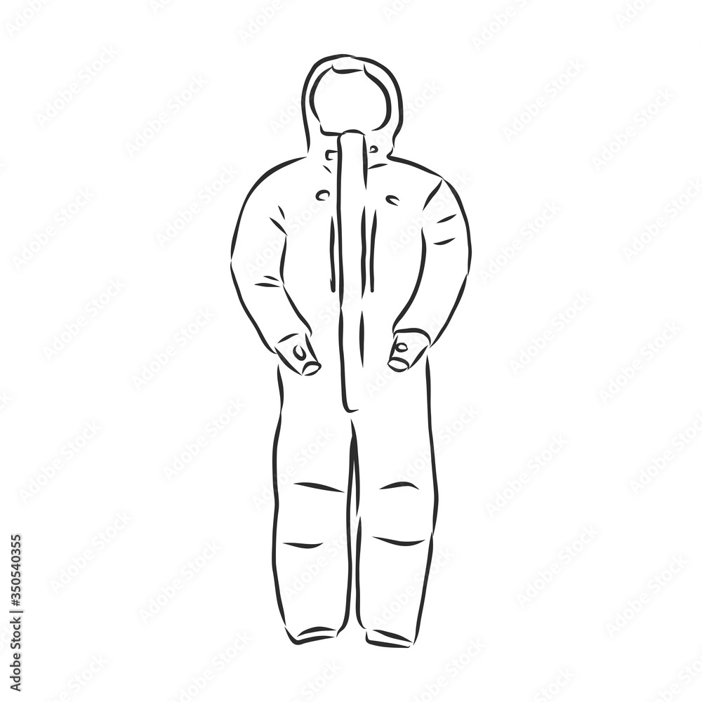 Vector illustration of men's overall. men's overalls vector sketch illustration Vector illustration of men's overall. men's overalls vector sketch illustration