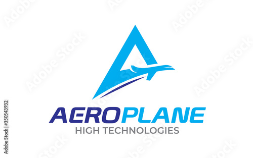 Creative Aero, Airplane Logo design template