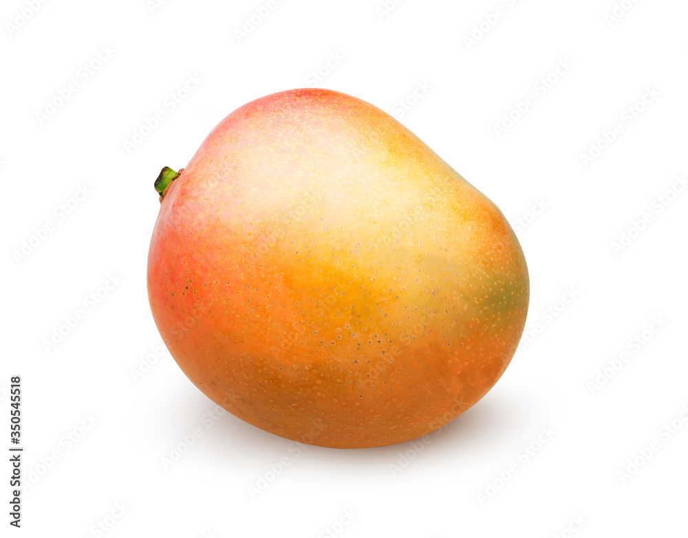 Ripe mango isolated on white with clipping path. Ripe mango isolated on white with clipping path.