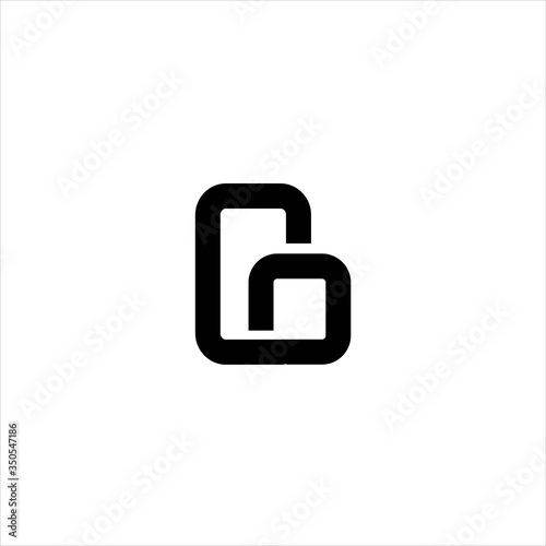 Letter gp logo design element Vector Image