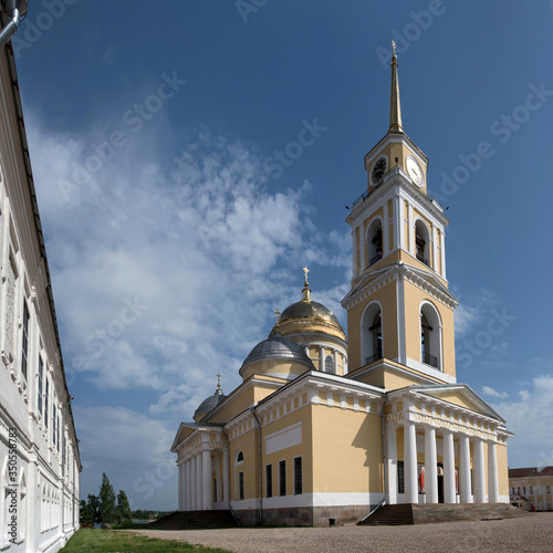 Epiphany (Bogoyavlensky) Cathedral of Nilov Monastery. Lake Seliger, Tver Oblast, Russia. photo