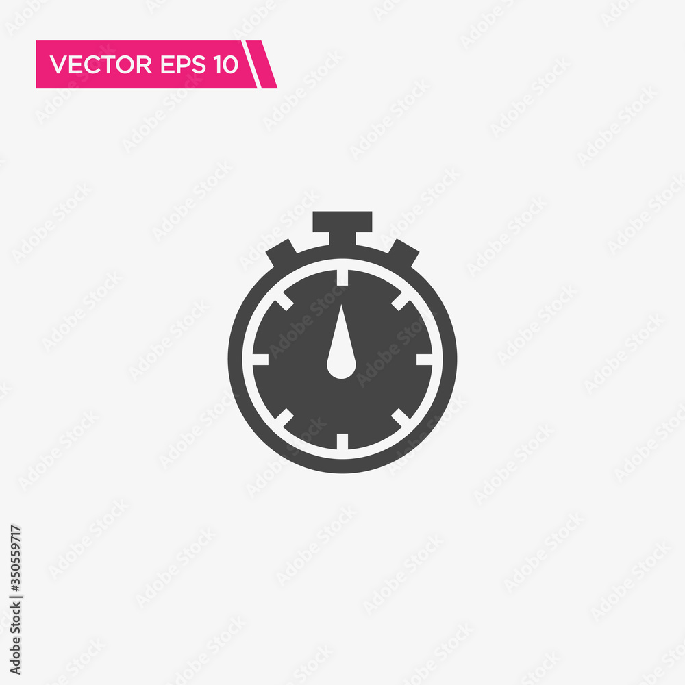 Stopwatch Icon Design, Vector EPS10