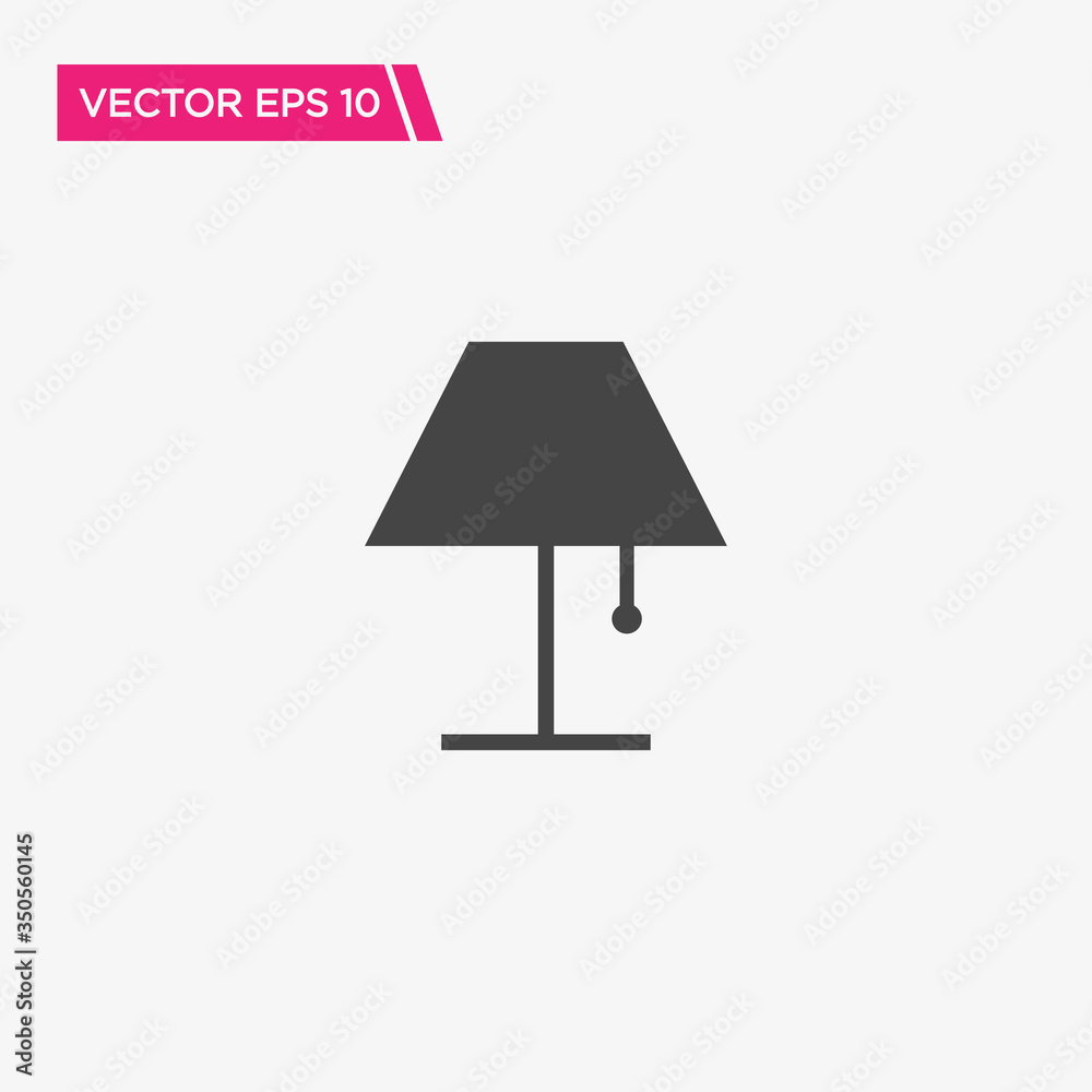 Table Lamp Icon Design, Vector EPS10 Table Lamp Icon Design, Vector EPS10