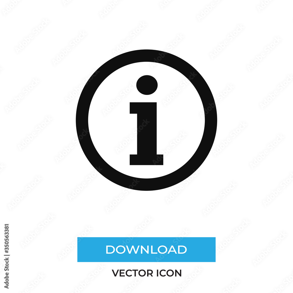 Information vector icon, simple sign for web site and mobile app.