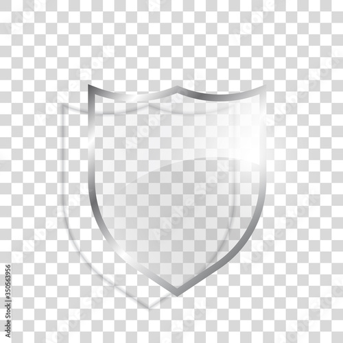 Protect guard glass shield concept. Vector