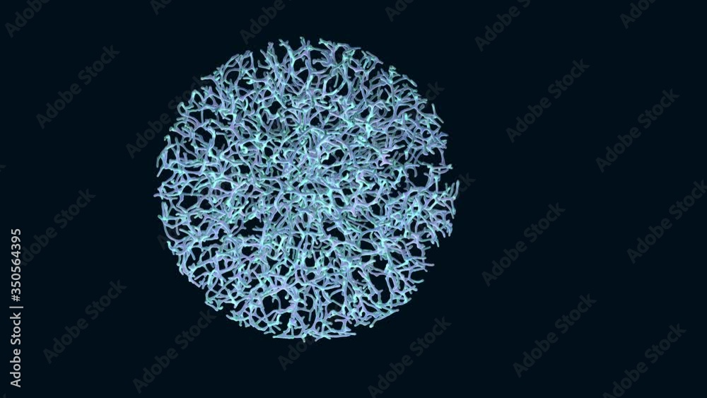 Isolated organic object having spherical shape, looped rotation, 3D animated motion desigh element with alpha channel Isolated organic object having spherical shape, looped rotation, 3D animated motion desigh element with alpha channel