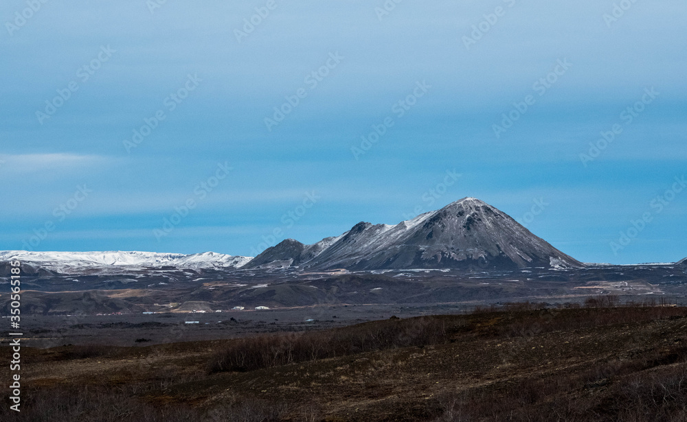 Landscape with mountain from Dimmu Borgir in Iceland