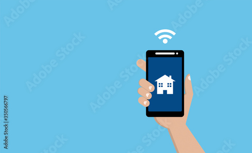 mano, telefono, smartphone, connessione, internet