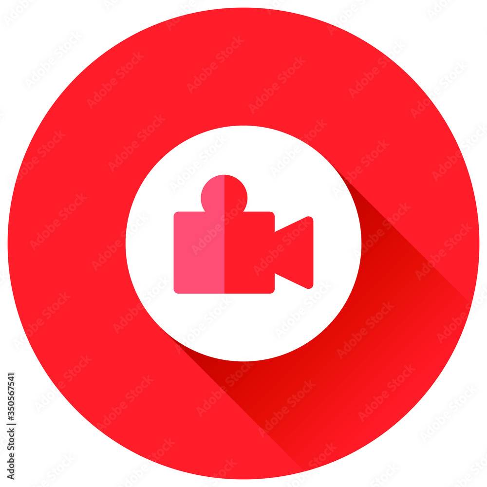 Obraz premium Video camera icon with vector