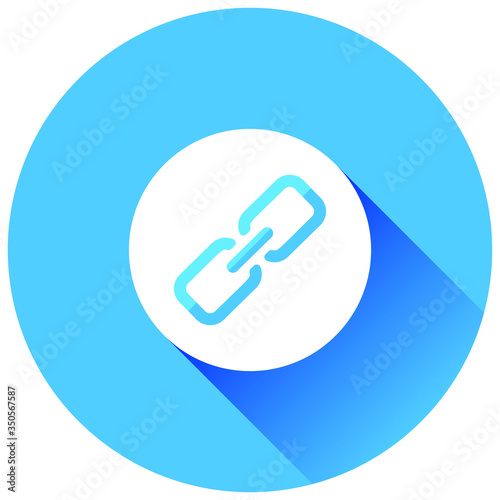 Link icon button with vector