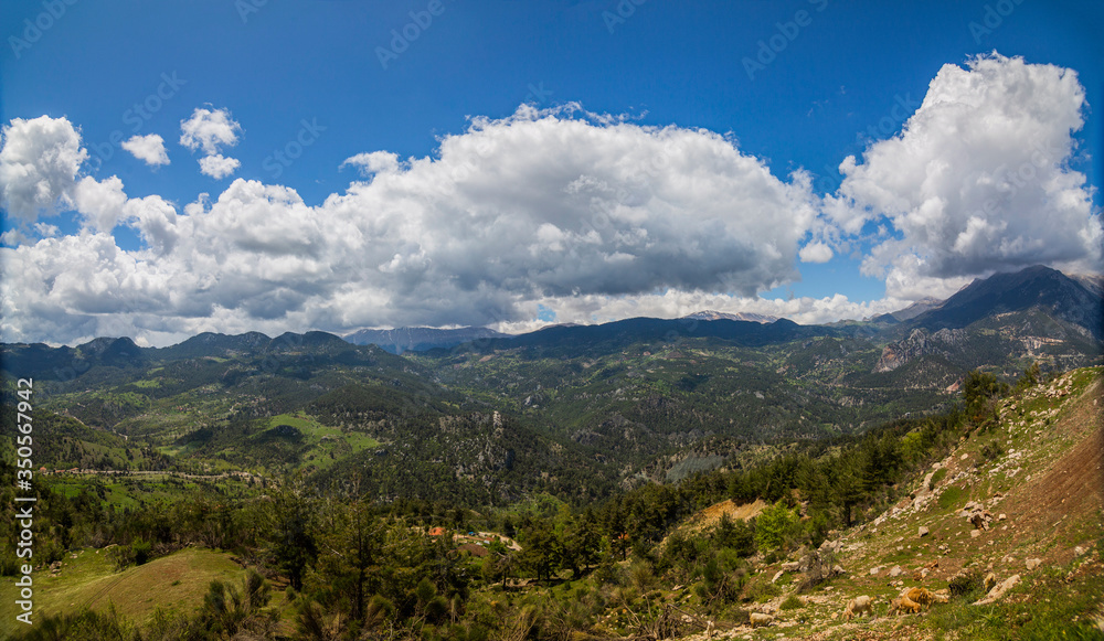 Spring view from Antalya mountains Spring view from Antalya mountains