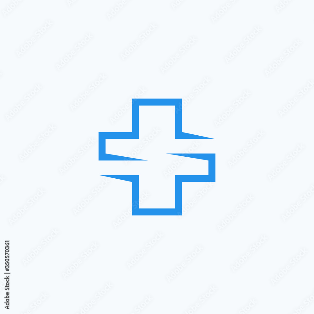 Medical cross logo design template vector Medical cross logo design template vector