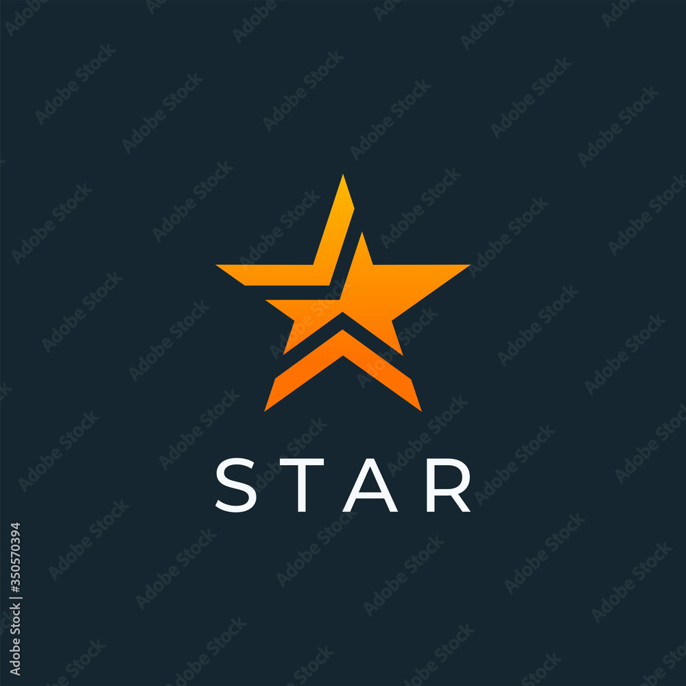 Obraz premium Star logo design template vector