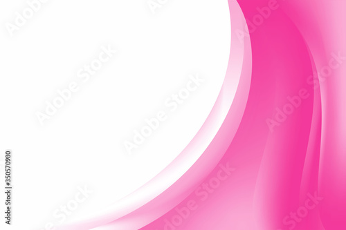 Abstract Stylish Pink White Wave Background Design, Flowing Pink White Stylish Background Template Vector