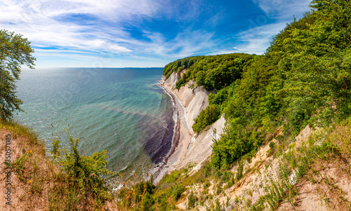 Famous chalk cliffs on Ruegen, Sassnitz, Mecklenburg-West Pomerania, Germany
