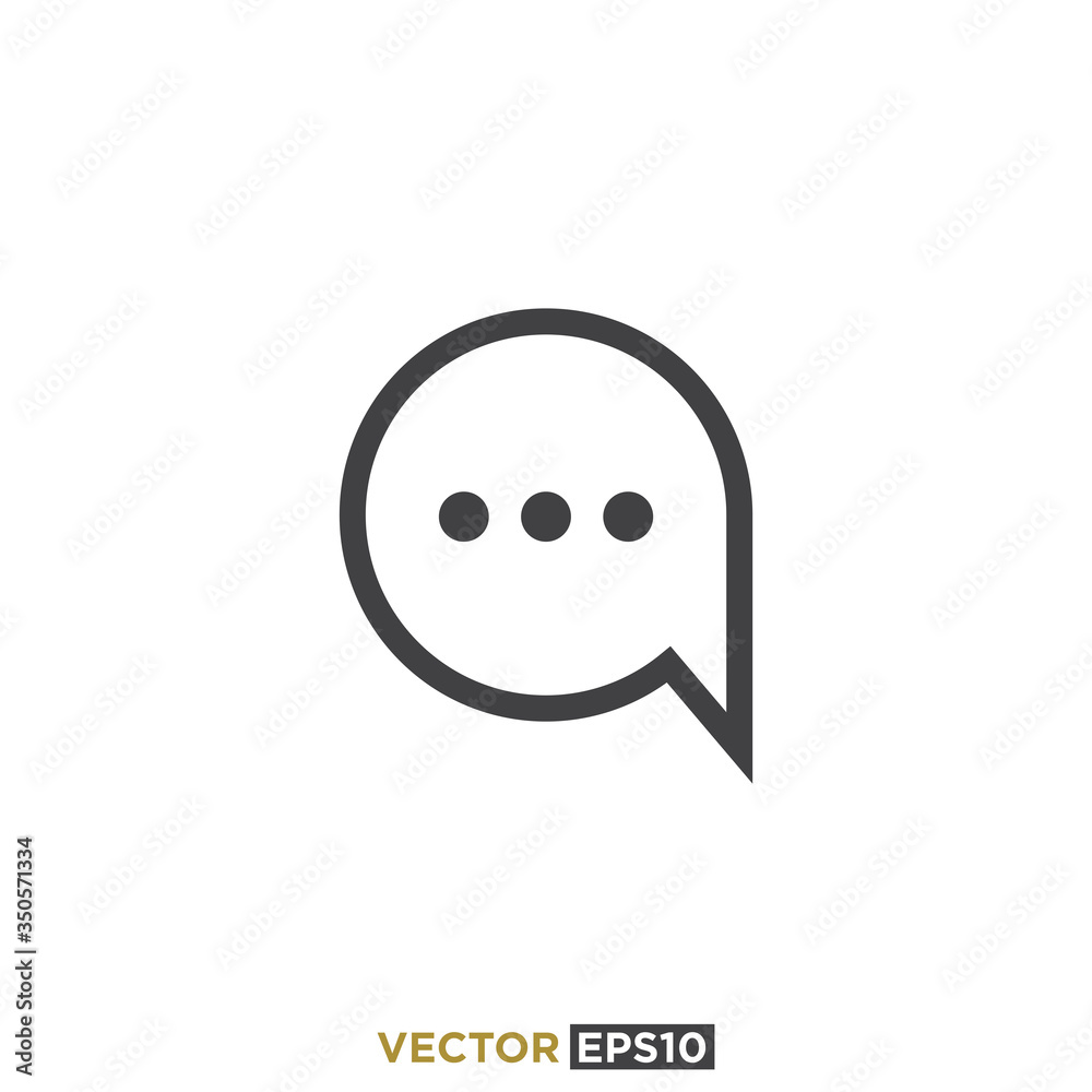 Fototapeta premium Chat Icon Design Vector Illustration