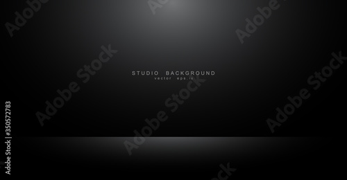 Abstract gradient black, used as background for display your products . eps10 vector illustration