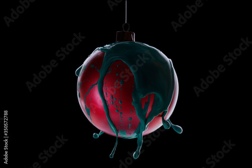 Photo Christmas ball in beauty