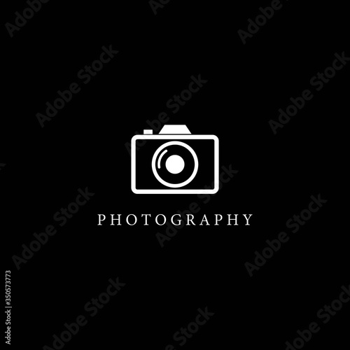 Camera photography icon vector logo design