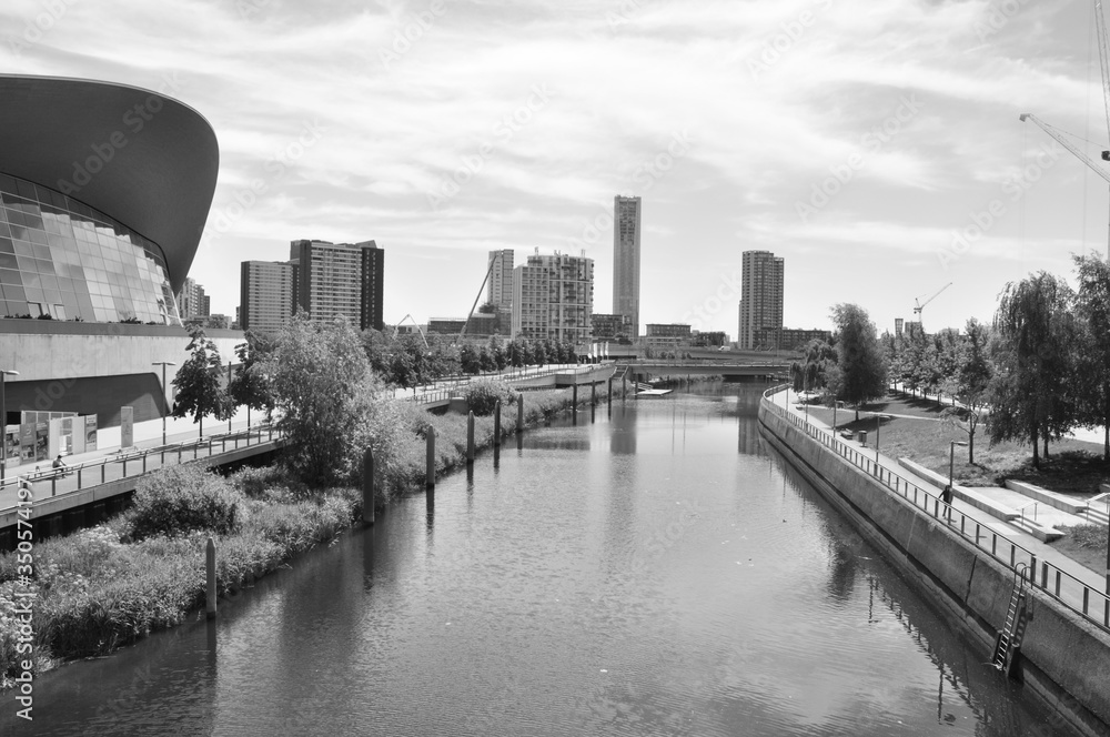 kanal , widok na Stratford , London