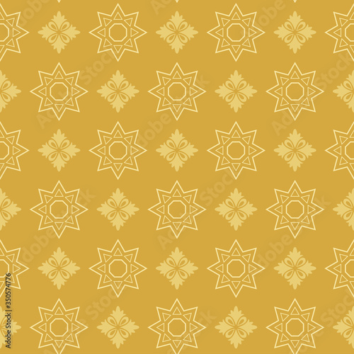 stylish golden background | seamless wallpaper | geometric pattern | vector image