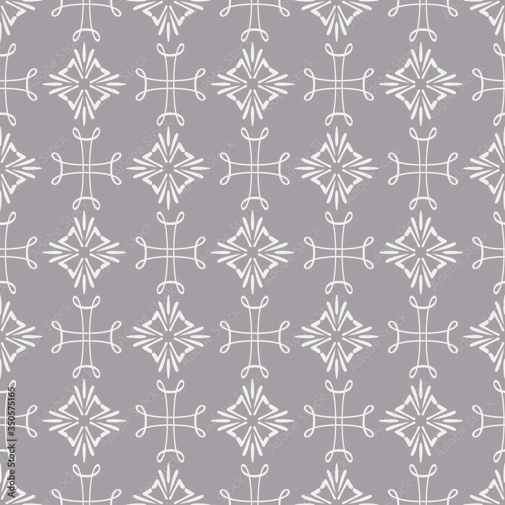 decorative seamless wallpaper with snowflakes | vector art