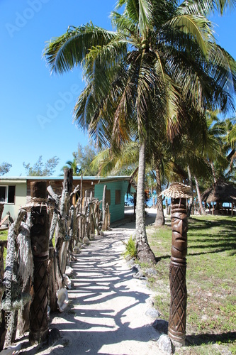 Paysage tropical de bord de plage