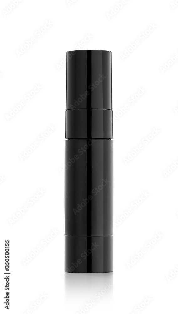 black spray tube for cosmetic product design mock-up black spray tube for cosmetic product design mock-up
