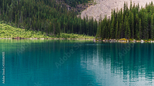 Moraine Lake nature scenery inside Banff National Park, Alberta, Canada