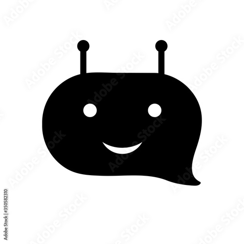 Chatbot icon on white background Vector illustration