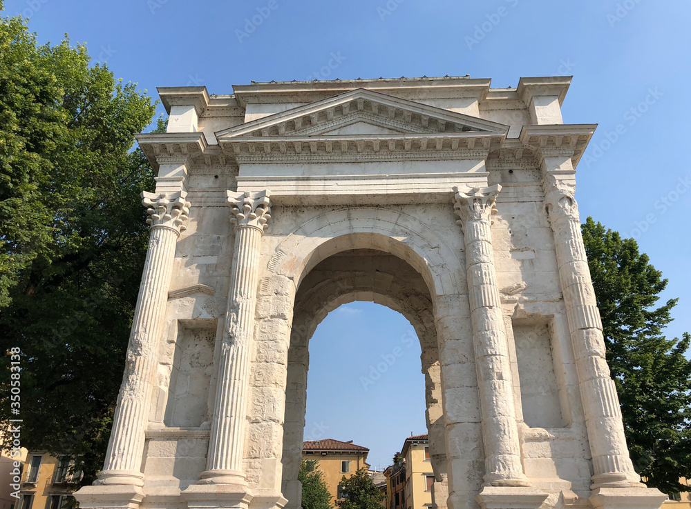 View of the Arco dei Gavi in Verona, Italy