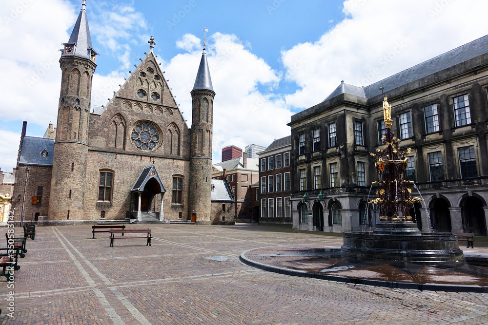 Netherlands. Historical buildings of the Dutch Parliament in The Hague.