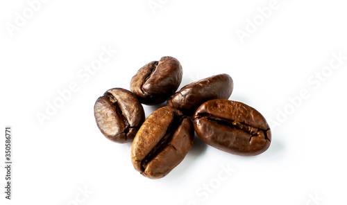 coffee beans on a white background  insulators