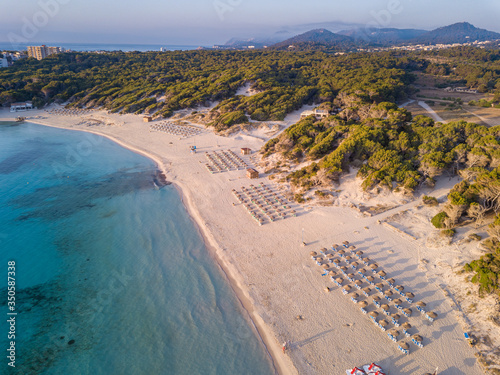 Aerial view of Cala Agulla, Cala Agulla, Cala Figuera, Maiorca, Balears, Spain photo