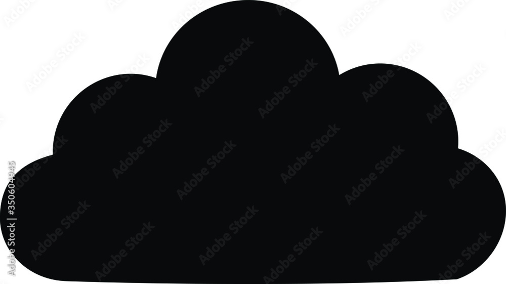 illustration vector icon of cloud illustration vector icon of cloud