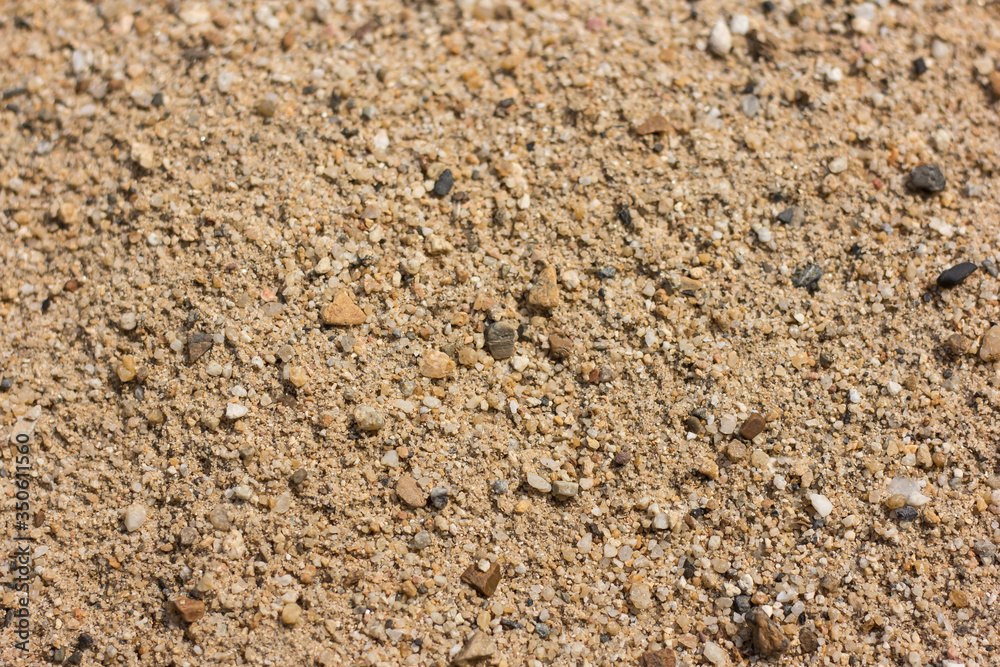 Closeup Brown water sand for background