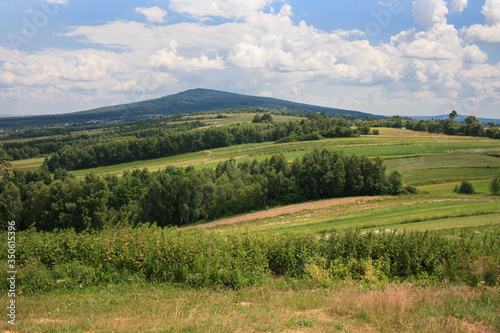 Landscape of the Świętokrzyskie Mountains - view of Łysica © Monika